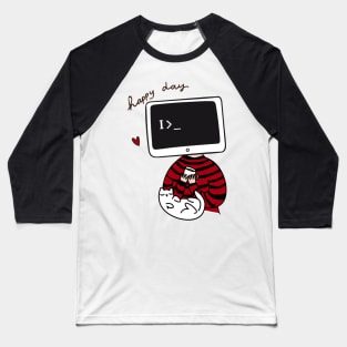 Coder shirt cats, code and coffee Baseball T-Shirt